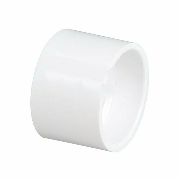 American Imaginations 4 in. White Round Sewer Coupling AI-38121